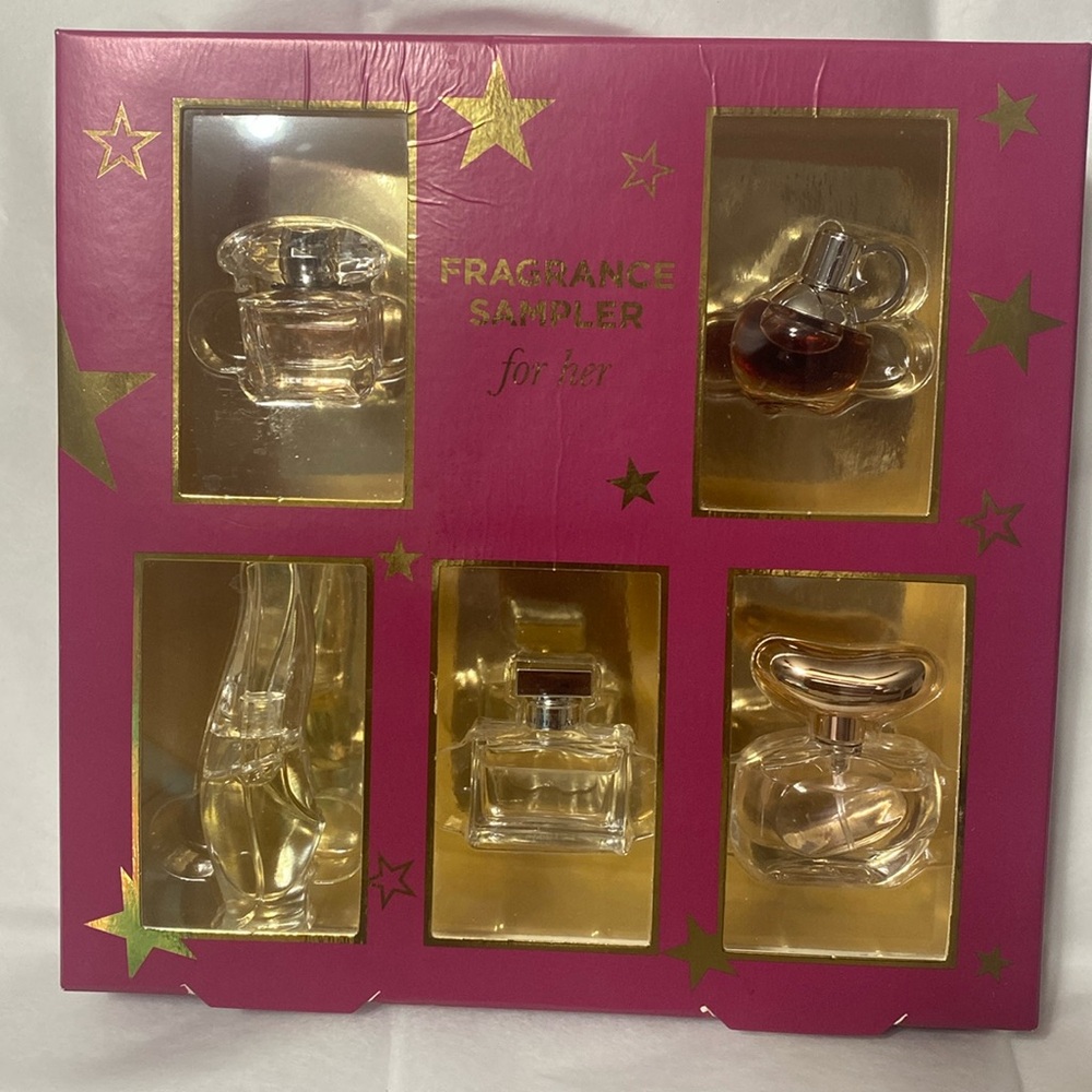 Azzaro Vince Camuto Donna Karan and more fragrance sampler for her; 5 ml - 10 ml